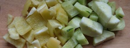 холодный суп-пюре солнечная свежесть лета. Шаг 3