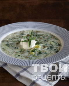 Холодный суп со щавелем