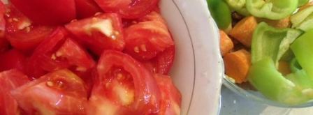 холодный томатный суп с грецкими орехами. Шаг 3