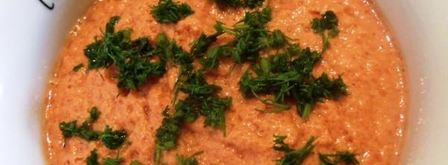 холодный томатный суп с грецкими орехами. Шаг 6