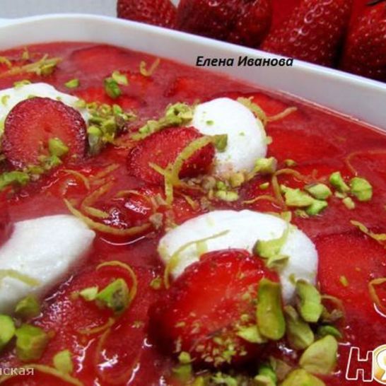 Рецепт клубнично-лимонного холодный суп с нежными клецками