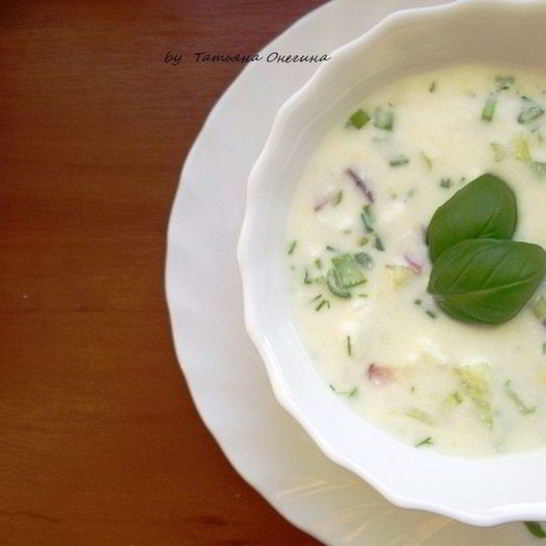 Рецепт окрошки на кефире — легкого холодного супа