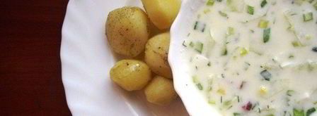 окрошка на кефире — легкий холодный суп. Шаг 7