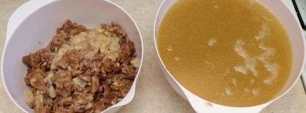 суп горячий холодец. Шаг 27