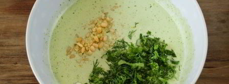 суп таратор на кефире. Шаг 11