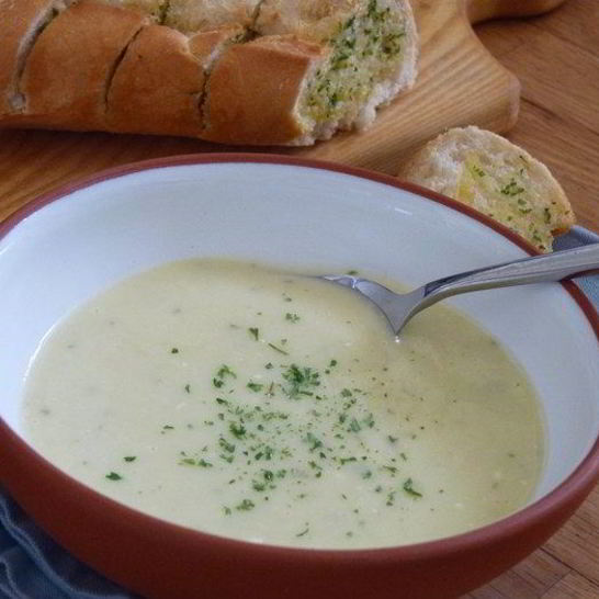 Рецепт крема-супа из лука-порея и картофеля