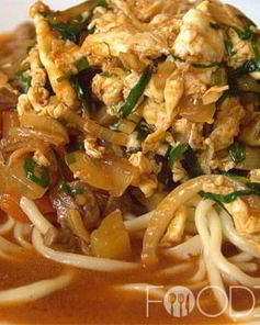 Лагман с курицей