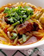 Лагман с редькой