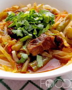 Лагман с редькой