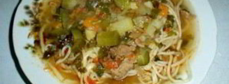 лагман с солеными огурцами. Шаг 6