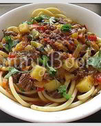 Лагман со спагетти