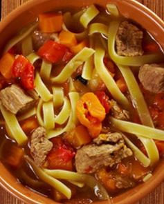 Узбекский суп лагман