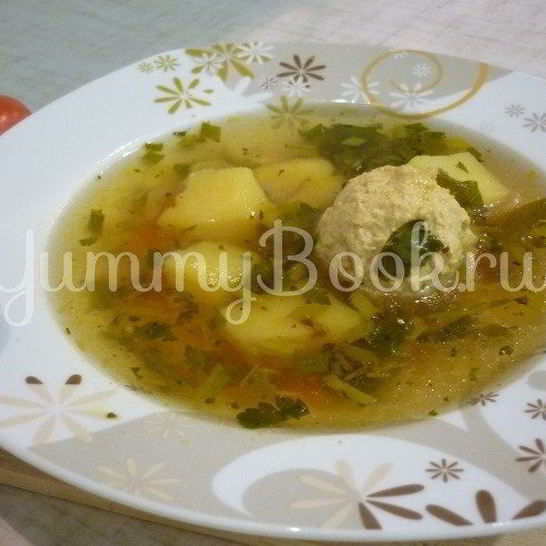 Рецепт легкого супчика с куриными фрикадельками