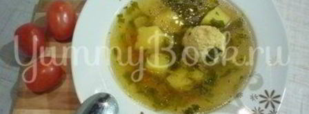 легкий супчик с куриными фрикадельками. Шаг 17