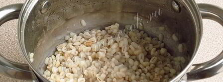 молочный суп с перловой крупой. Шаг 6