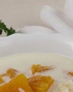 Молочный суп с тыквой