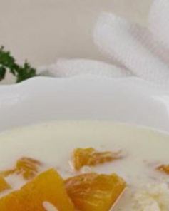 Молочный суп с тыквой