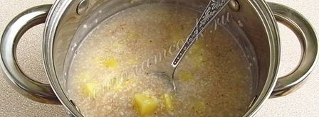 суп молочный из ячневой крупы по-латышски. Шаг 7