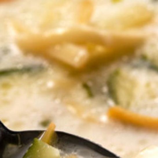 Рецепт супа молочного с овощами и вермишелью