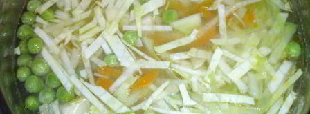 суп молочный с овощами. Шаг 5