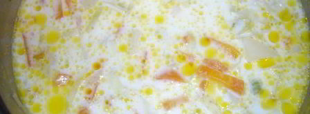 суп молочный с овощами. Шаг 6