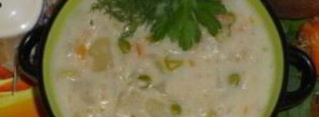 сырно-молочный суп с овощами. Шаг 7