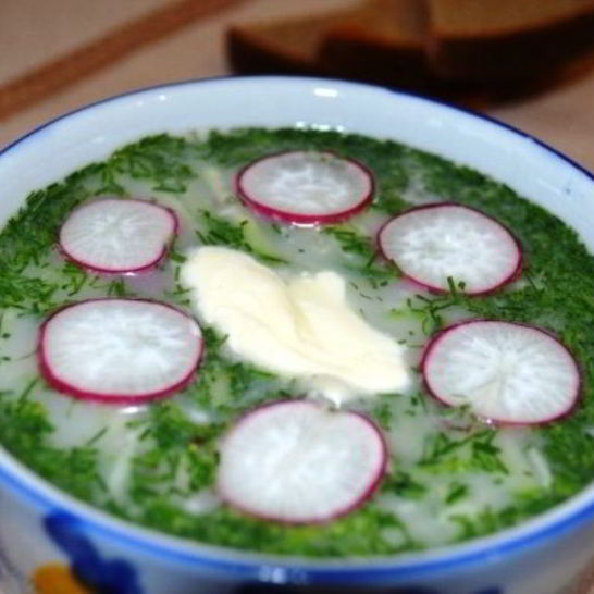 Рецепт классической окрошки на кефире