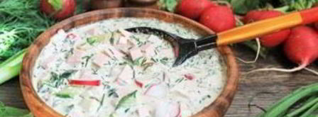 классическая окрошка на квасе. Шаг 8