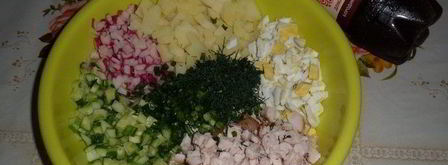 окрошка деревенская. Шаг 9