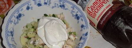 окрошка деревенская. Шаг 11