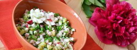 окрошка на айране. Шаг 12