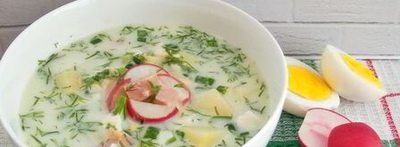 окрошка на газированной минеральной воде. Шаг 10