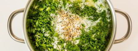 окрошка на греческом йогурте. Шаг 10