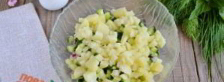 окрошка на кефире с крапивой и мятой. Шаг 5