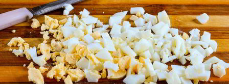 окрошка на кефире. Шаг 5