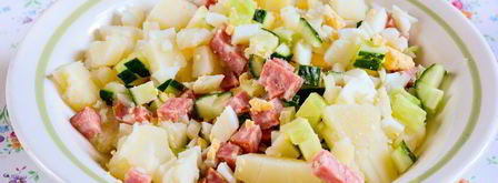 окрошка на кефире. Шаг 6