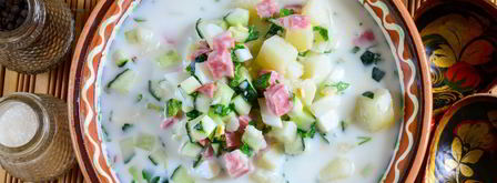 окрошка на кефире. Шаг 9