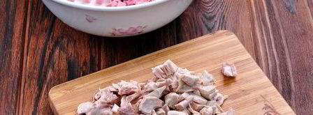 окрошка на курином бульоне. Шаг 6