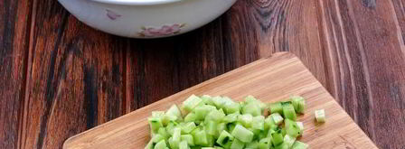 окрошка на курином бульоне. Шаг 7