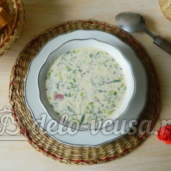 Рецепт окрошки на лимонной кислоте