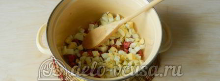 окрошка на лимонной кислоте. Шаг 3