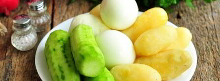 окрошка на минералке с майонезом. Шаг 4