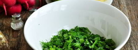 окрошка на минералке с майонезом. Шаг 5