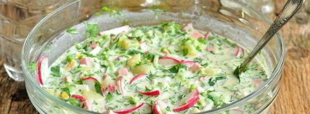 окрошка на минералке с майонезом. Шаг 10