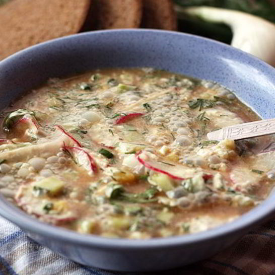 Рецепт окрошки на минеральной воде