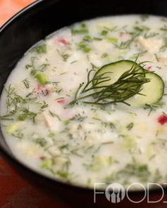 Окрошка на сметане