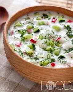 Окрошка на уксусе