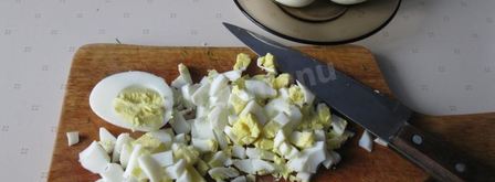 окрошка на воде с уксусом и майонезом. Шаг 6