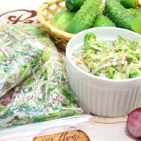 Рецепт окрошки на зиму