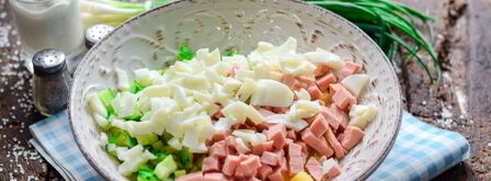 окрошка с колбасой на воде. Шаг 8